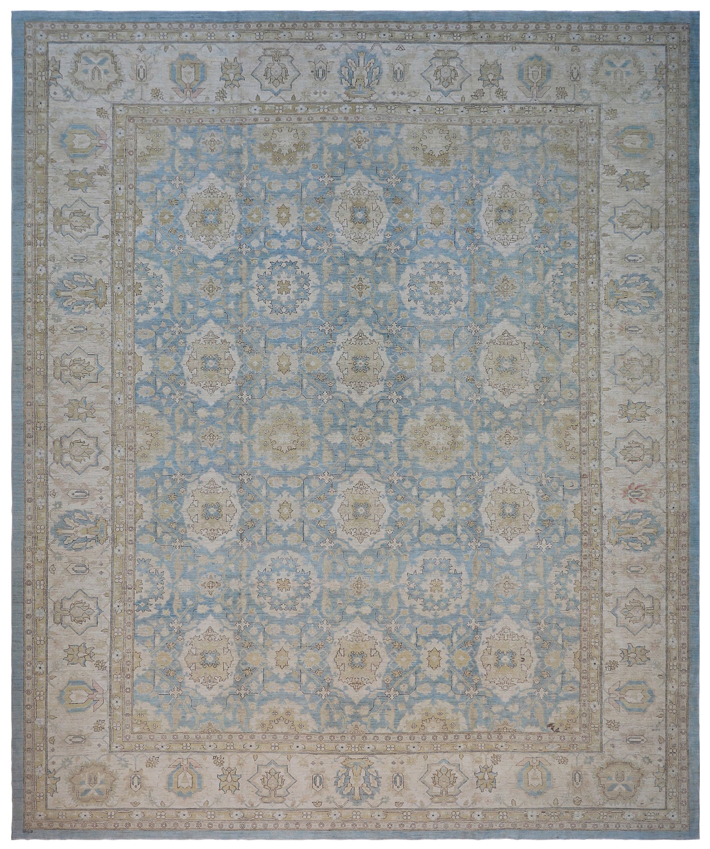 13x17 Agra Design Large Blue Ariana Traditional Rug