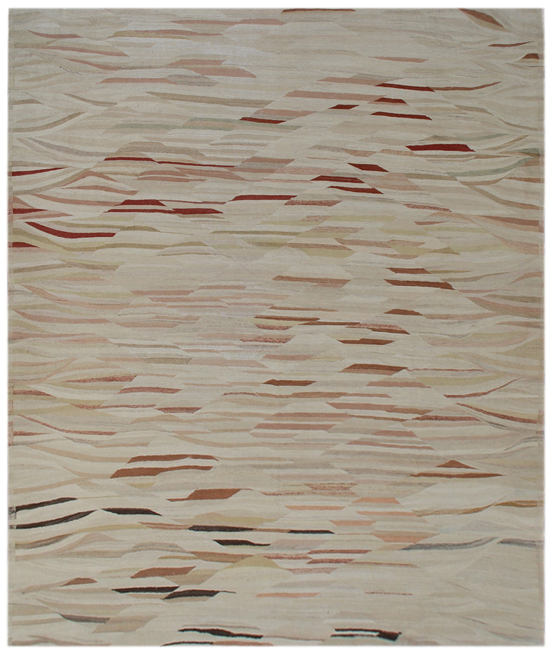 14'x16' Large Earth Tone Wool Kilim | Ariana handwoven Kilim