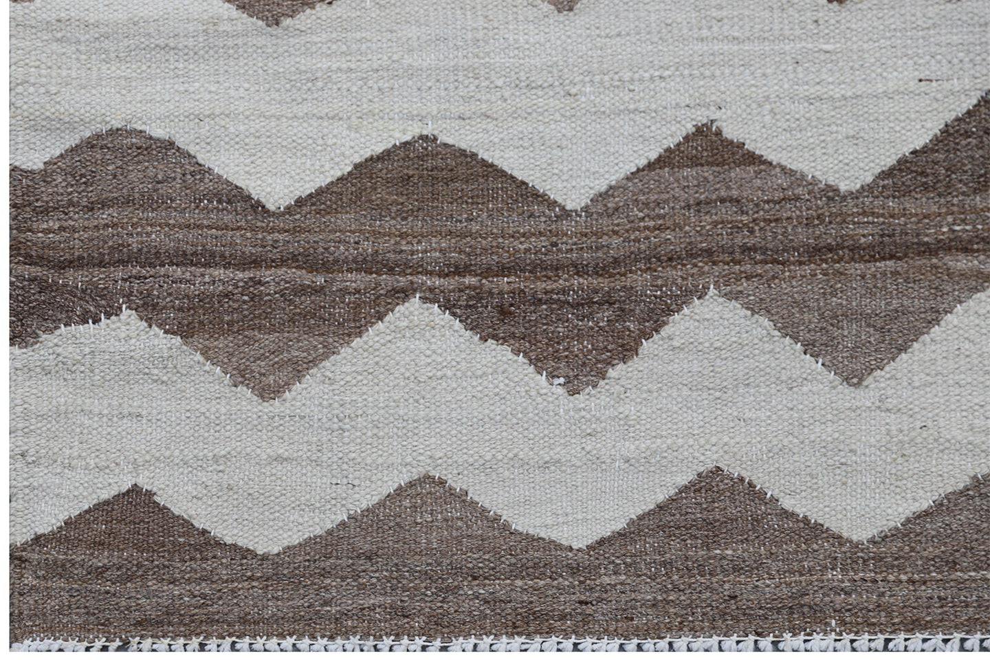 8x11 Ariana Striped earth Tone Brown Tan Kilim