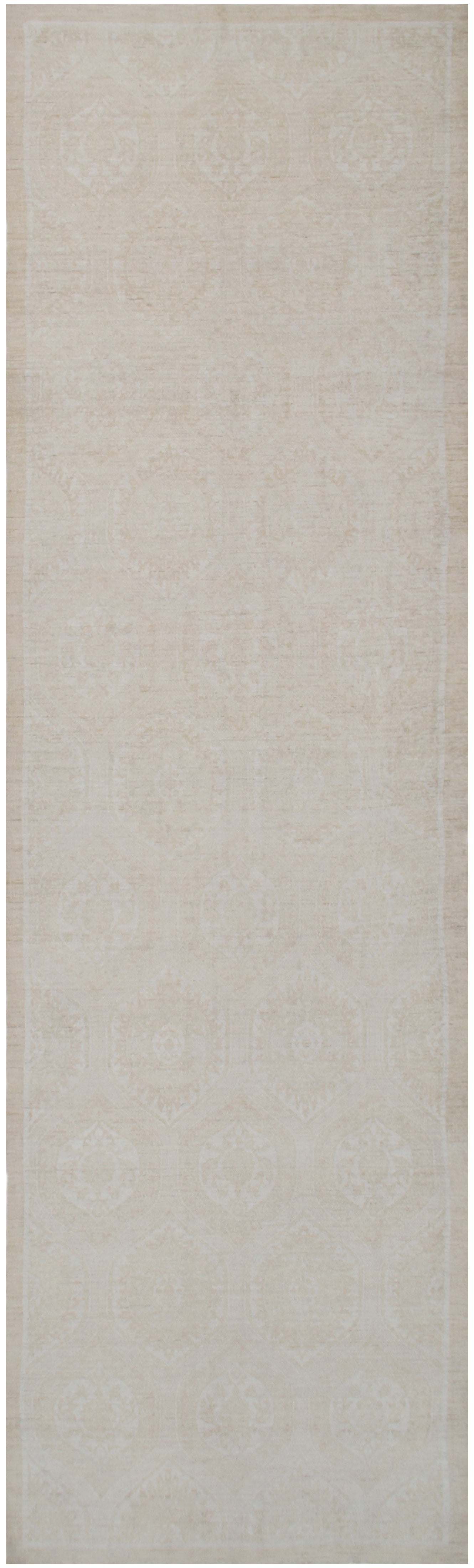 4x14 Soft Color Beige Agra Design Ariana Transitional Wide Runner Rug