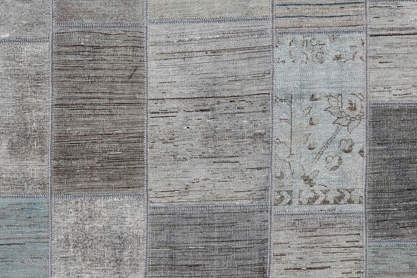 6x8 Grey Ariana Patchwork