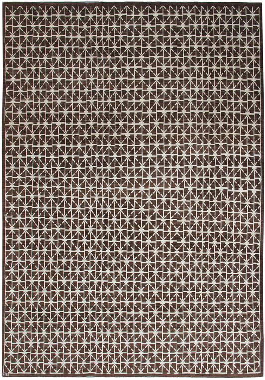 10.00 x 8.00 Best Quality Geometric Hand-knotted  Ariana Modern Area Rug