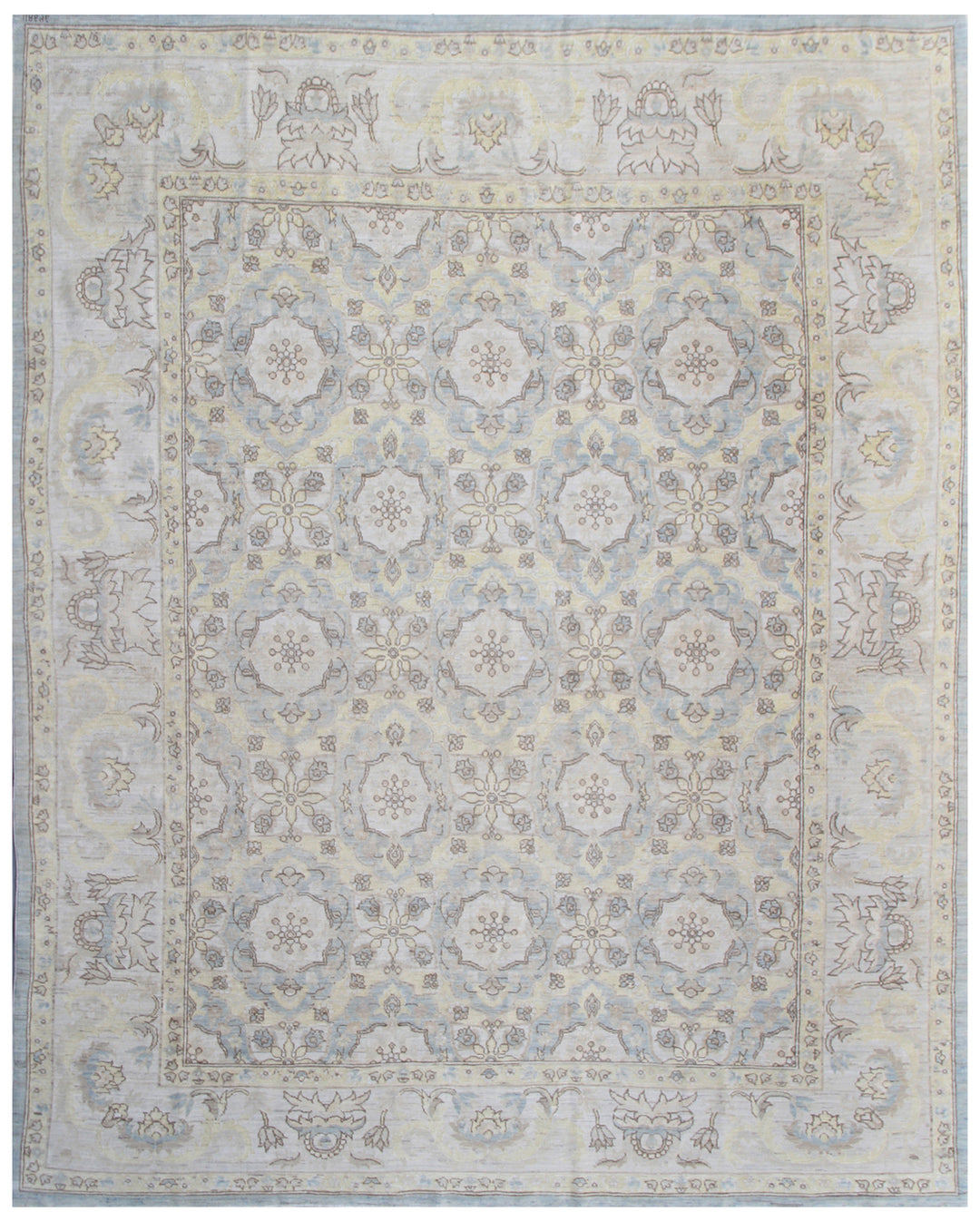 8'x10' Ariana Traditional Muted Kirman Design Hand Knotted Low Pile Rug