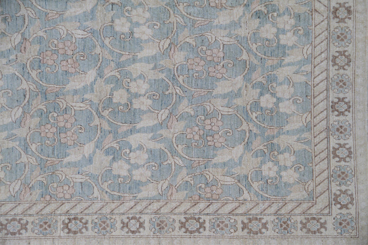 8'x10' Hand-Knotted Afghan Rug | Khotan Rug | Wool Area Rug