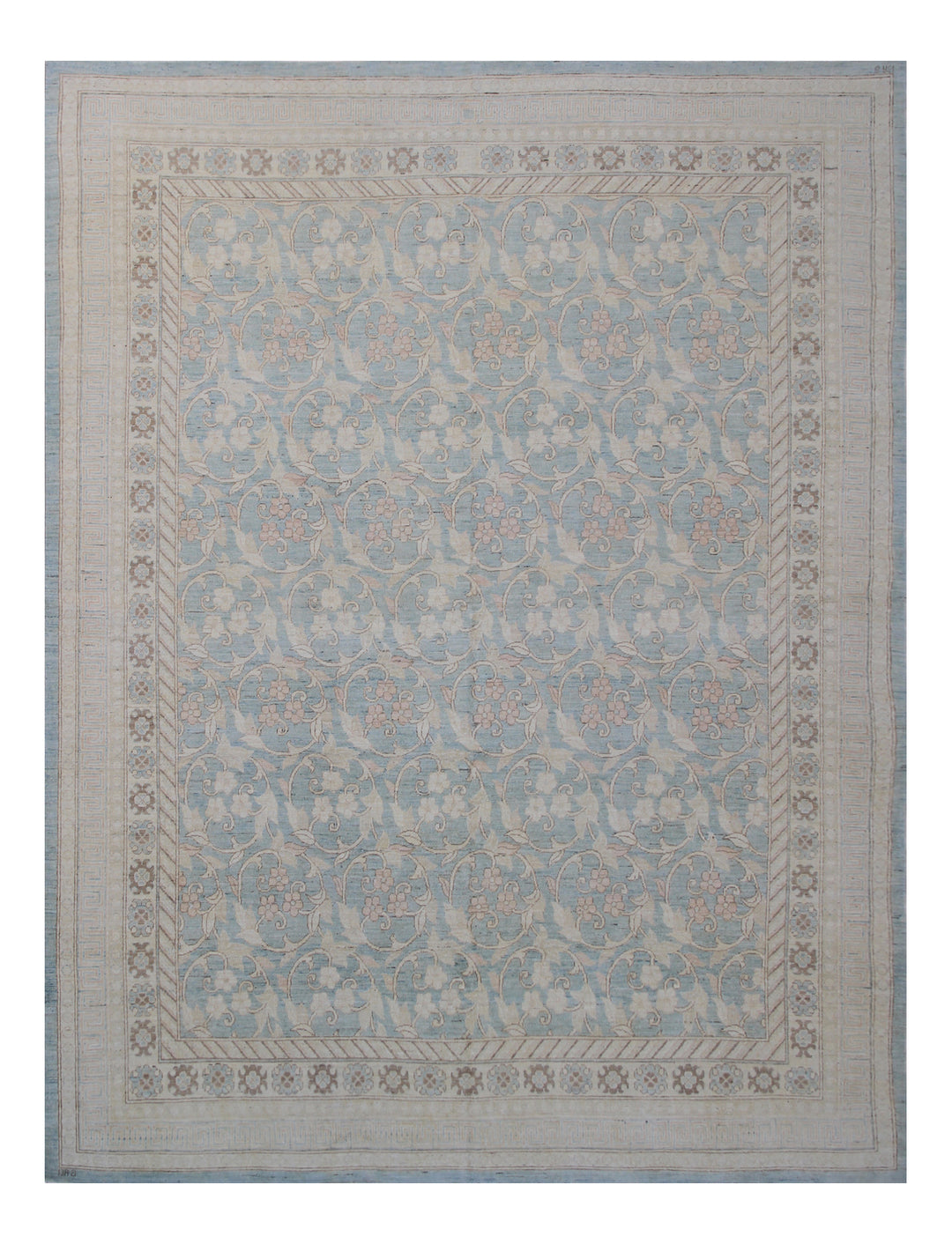 8'x10' Hand-Knotted Afghan Rug | Khotan Rug | Wool Area Rug