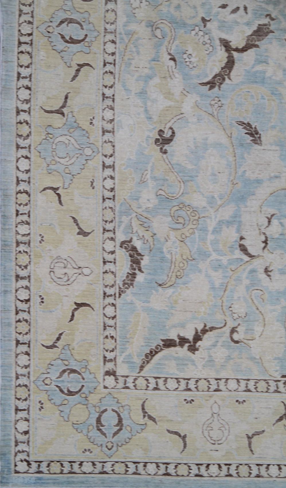 9.06 x 6.00 Blue Polonaise High Quality New Ariana Luxury Collection Area Rug