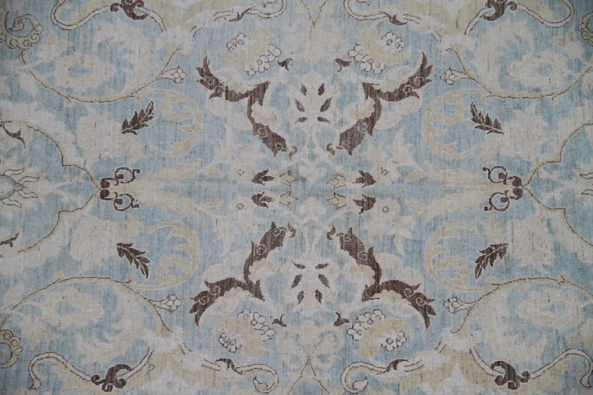 9.06 x 6.00 Blue Polonaise High Quality New Ariana Luxury Collection Area Rug
