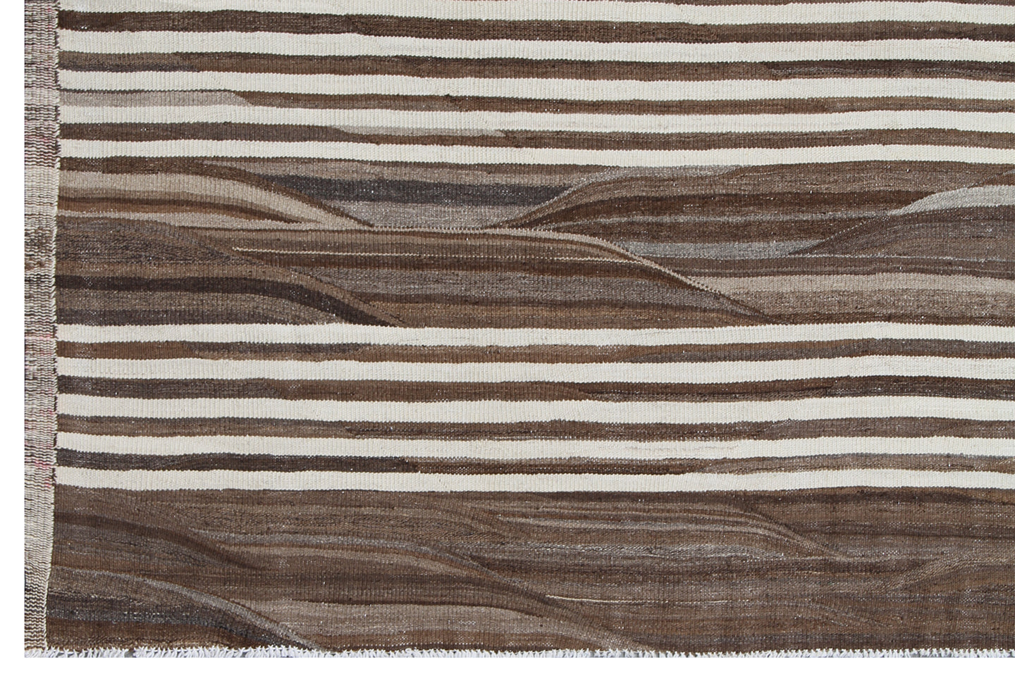 13x19 Large Striped Earth Tone Ariana Kilim