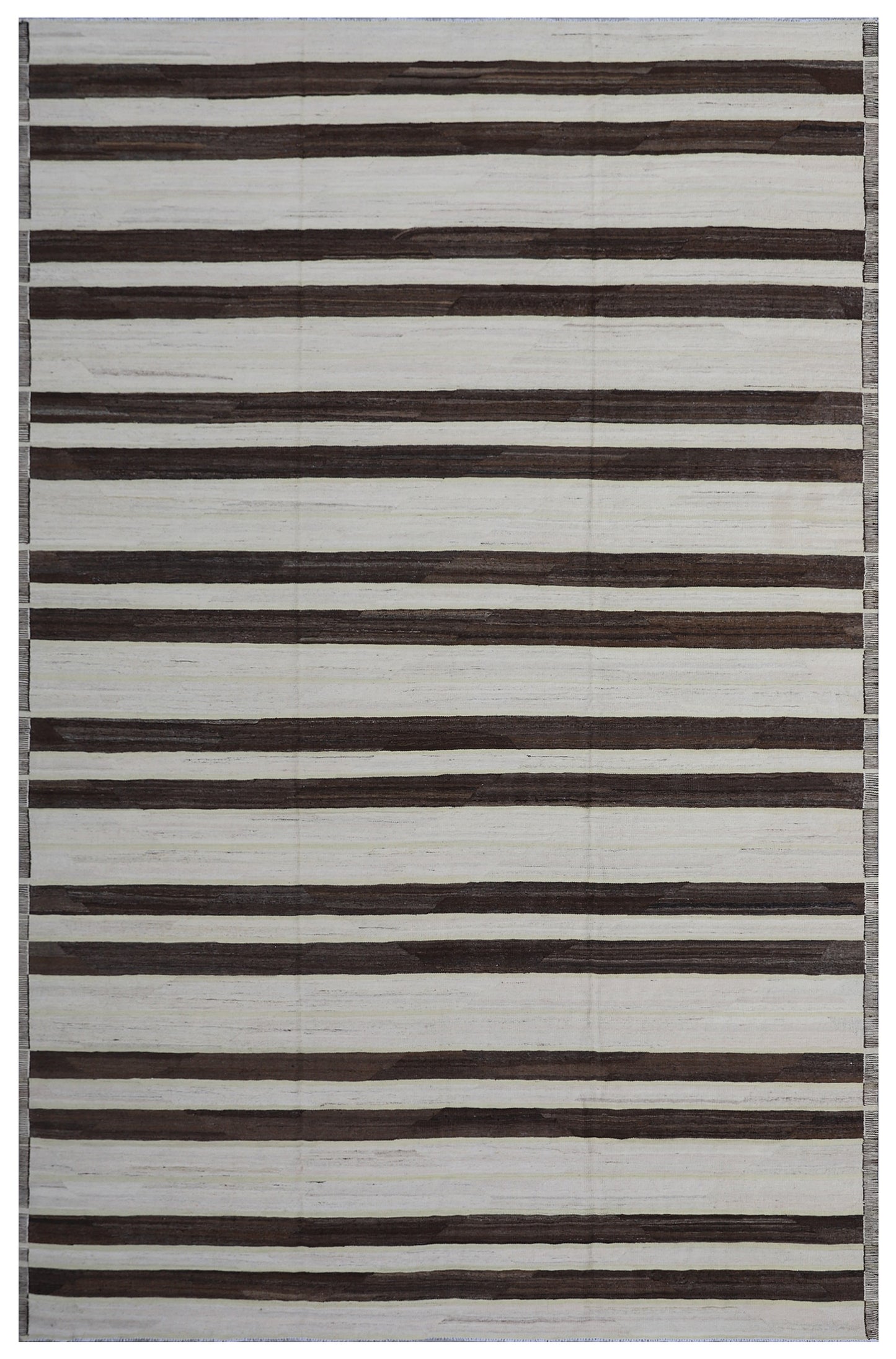 10x14 Large Striped Earth Tone Ariana Kilim