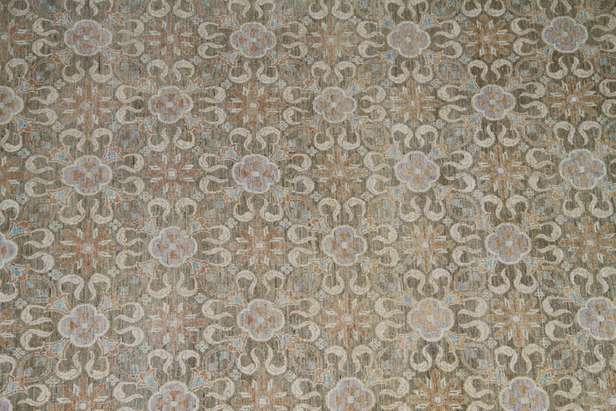 14x24 Large Olive Green Ariana Traditional Rug