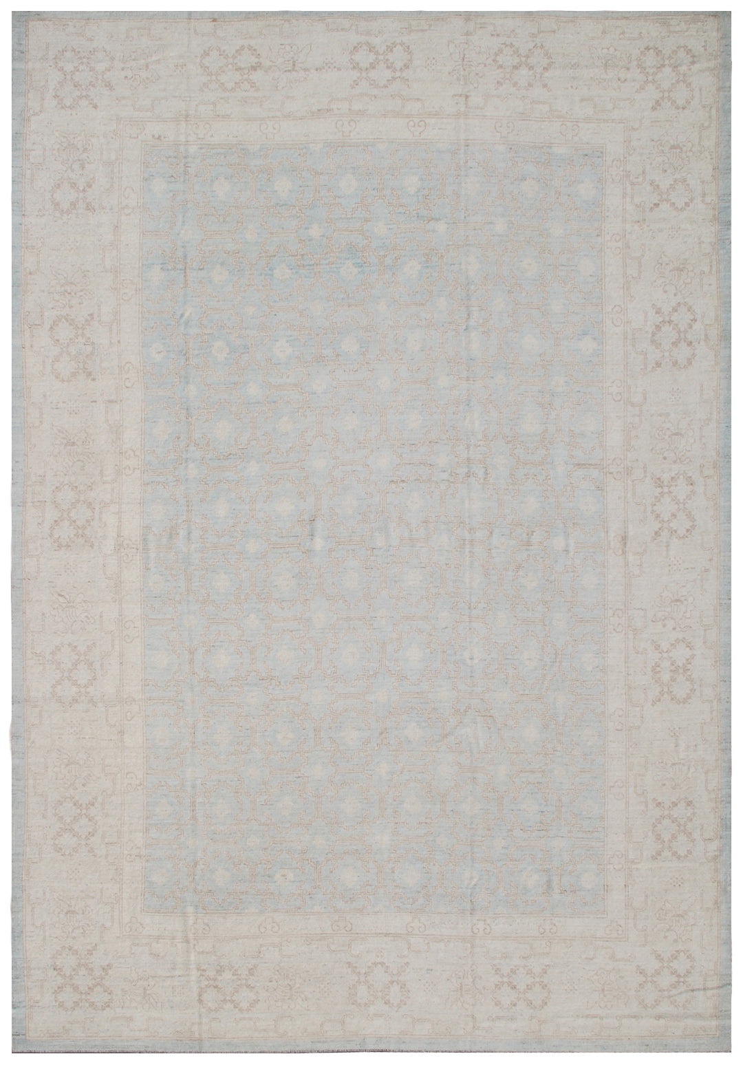 9'x12' Soft Pale Blue Ariana Samarkand Rug