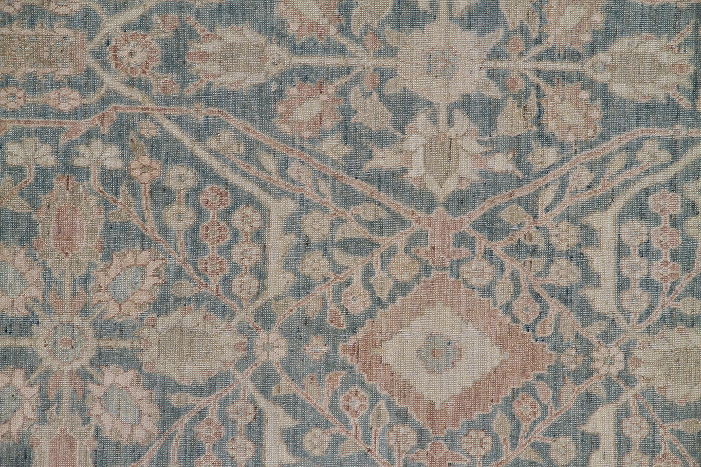 10x14 Blue Tabriz Design Ariana Traditional