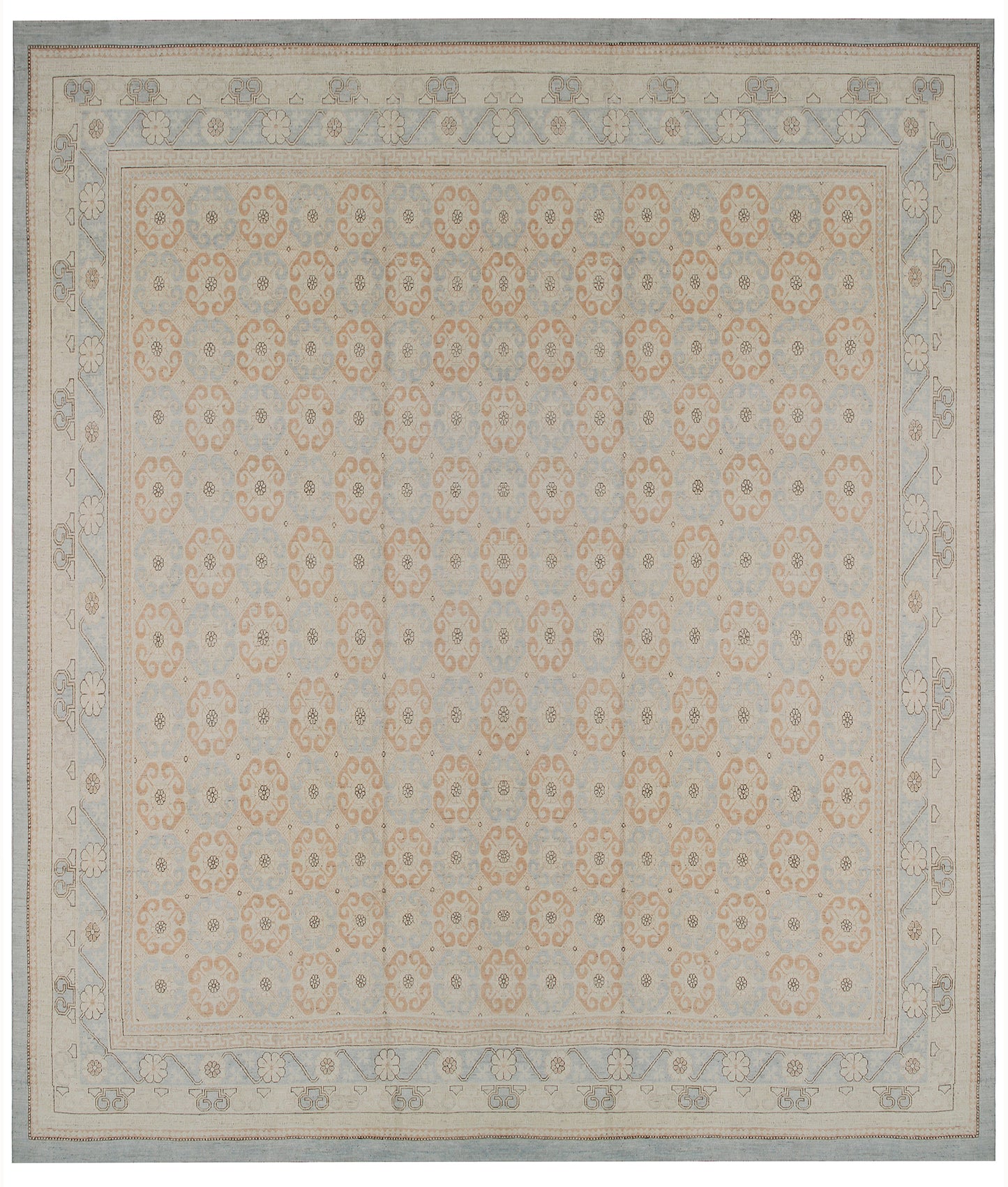 11x14 Large Blue Khotan Design Ariana Samarkand Rug