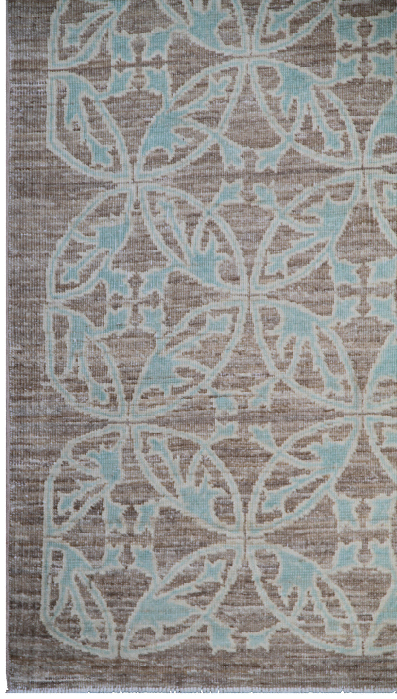 9'x12' Blue and Grey Geometric Ariana Transitional Rug
