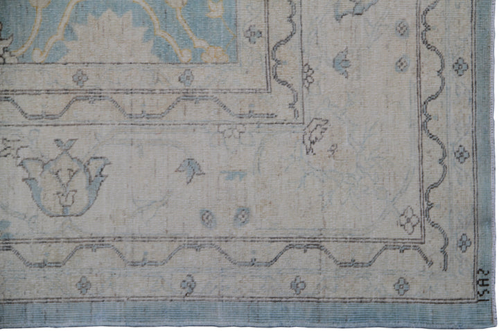 10'x17'Large Blue Sultanabad Design Ariana Traditional Rug