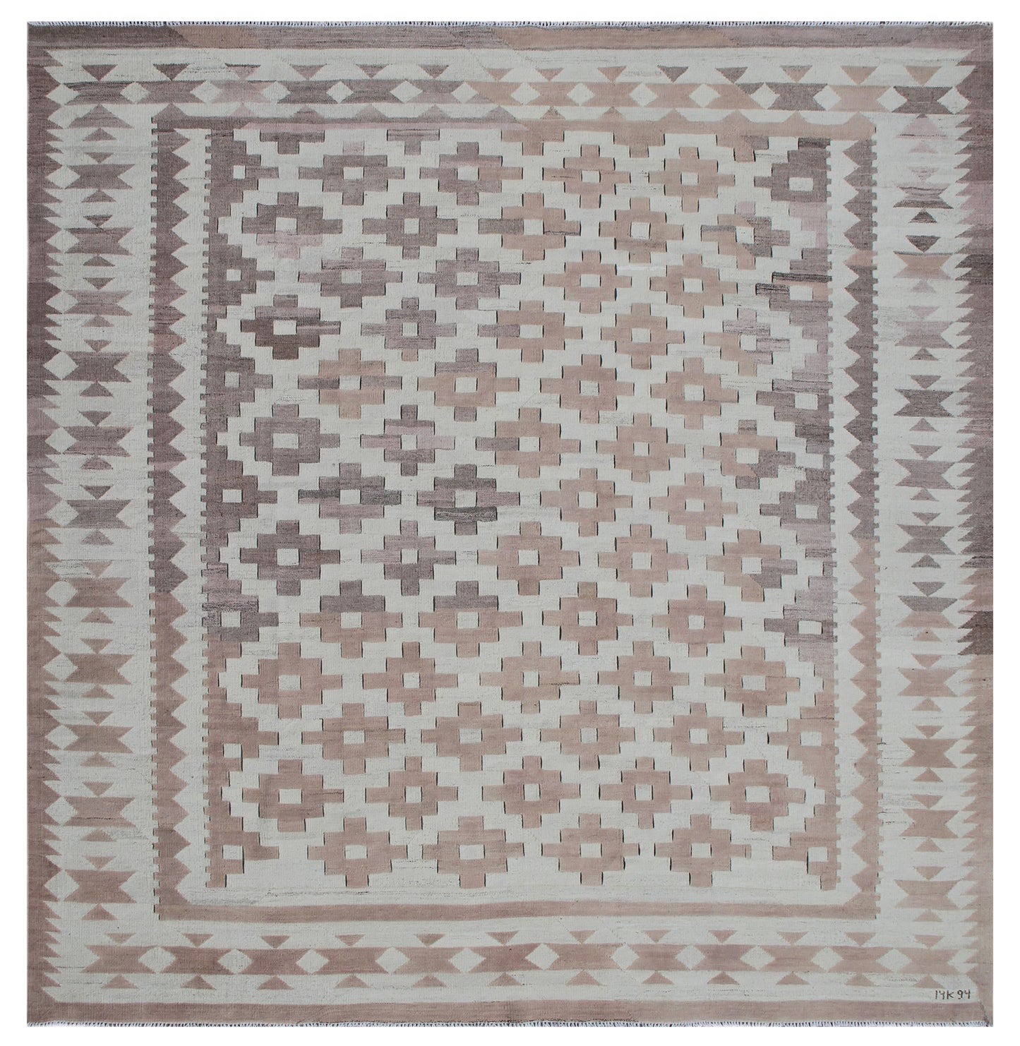 8x9 Ariana Earth Tone Maimane Style Kilim Collection
