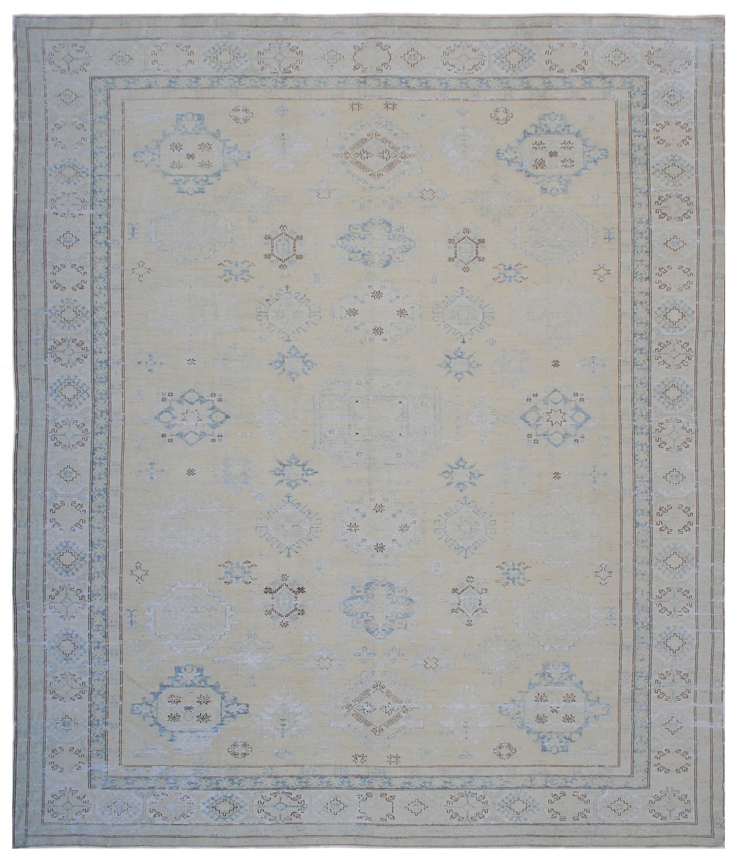 13x16 Ariana Large Caucasian Design Geometric Hazara Rug