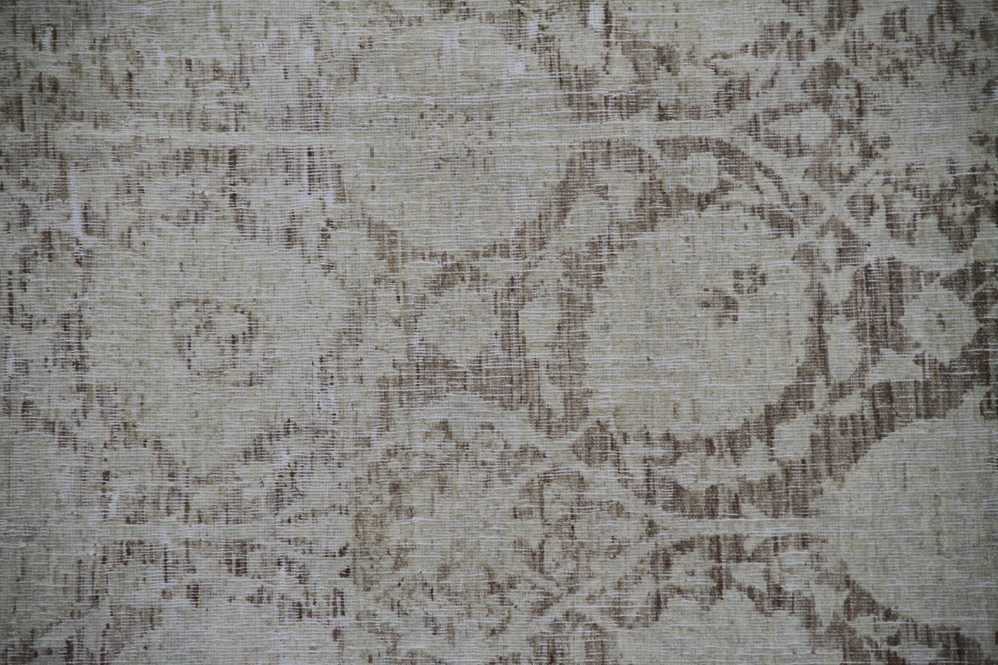 6x9 Abrash Pale Brown Beige Tabriz Design Ariana Traditional Vintage Collection Rug
