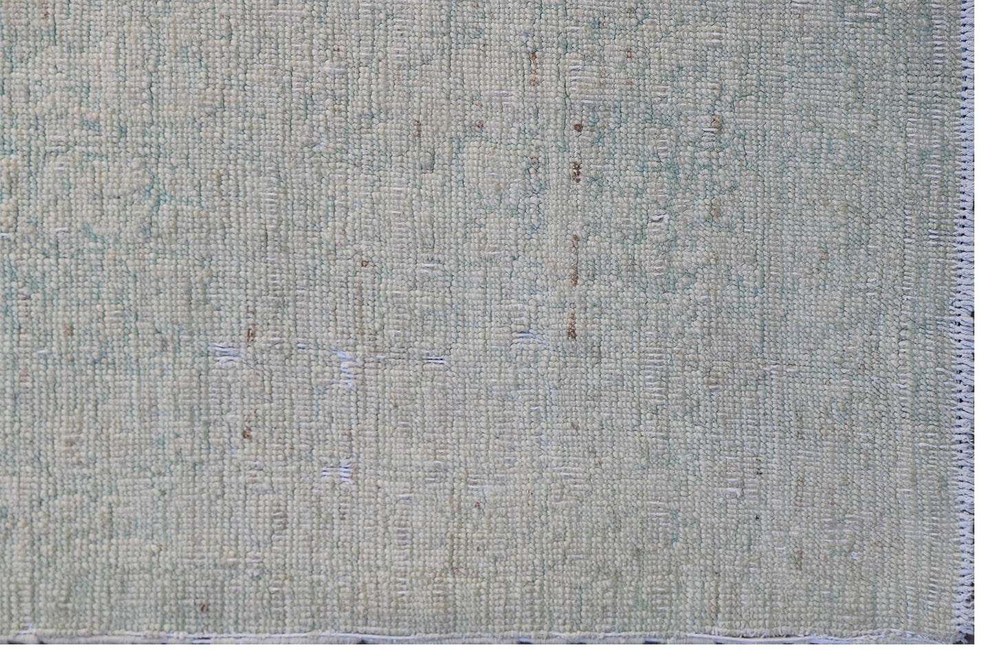 4x11 Very Pale Slightly Overdyed Floral Design Contemporary Ariana Vintage Runner Rug