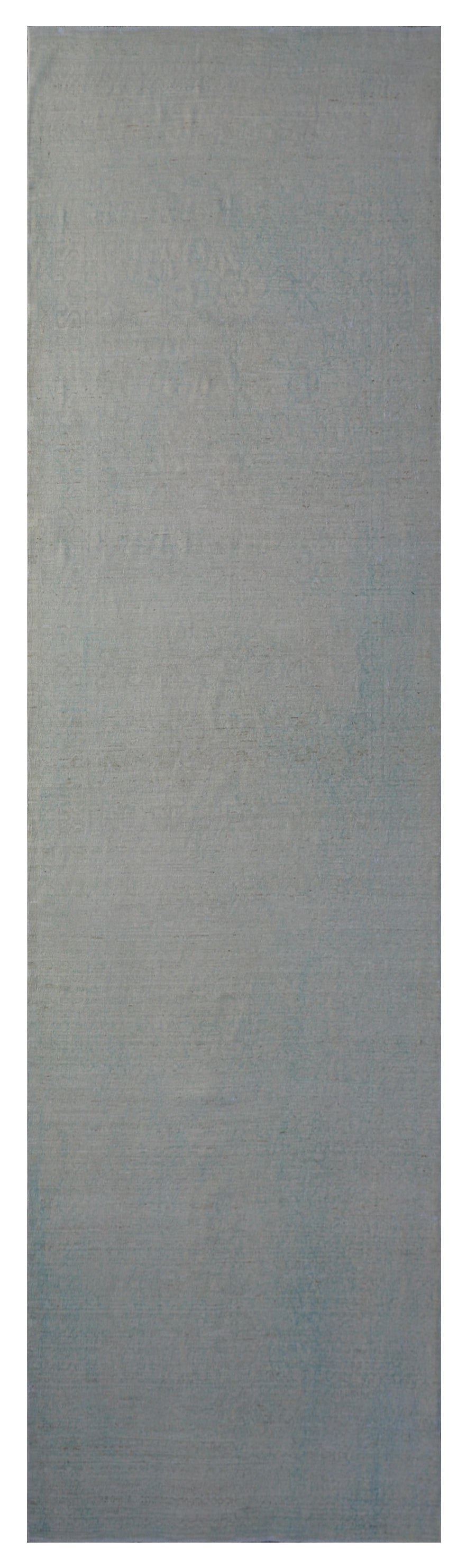 4x11 Very Pale Slightly Overdyed Floral Design Contemporary Ariana Vintage Runner Rug