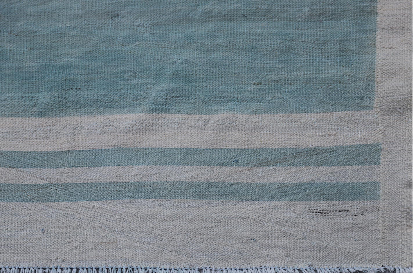 11x15 Blue White Stripe Large Ariana Kilim