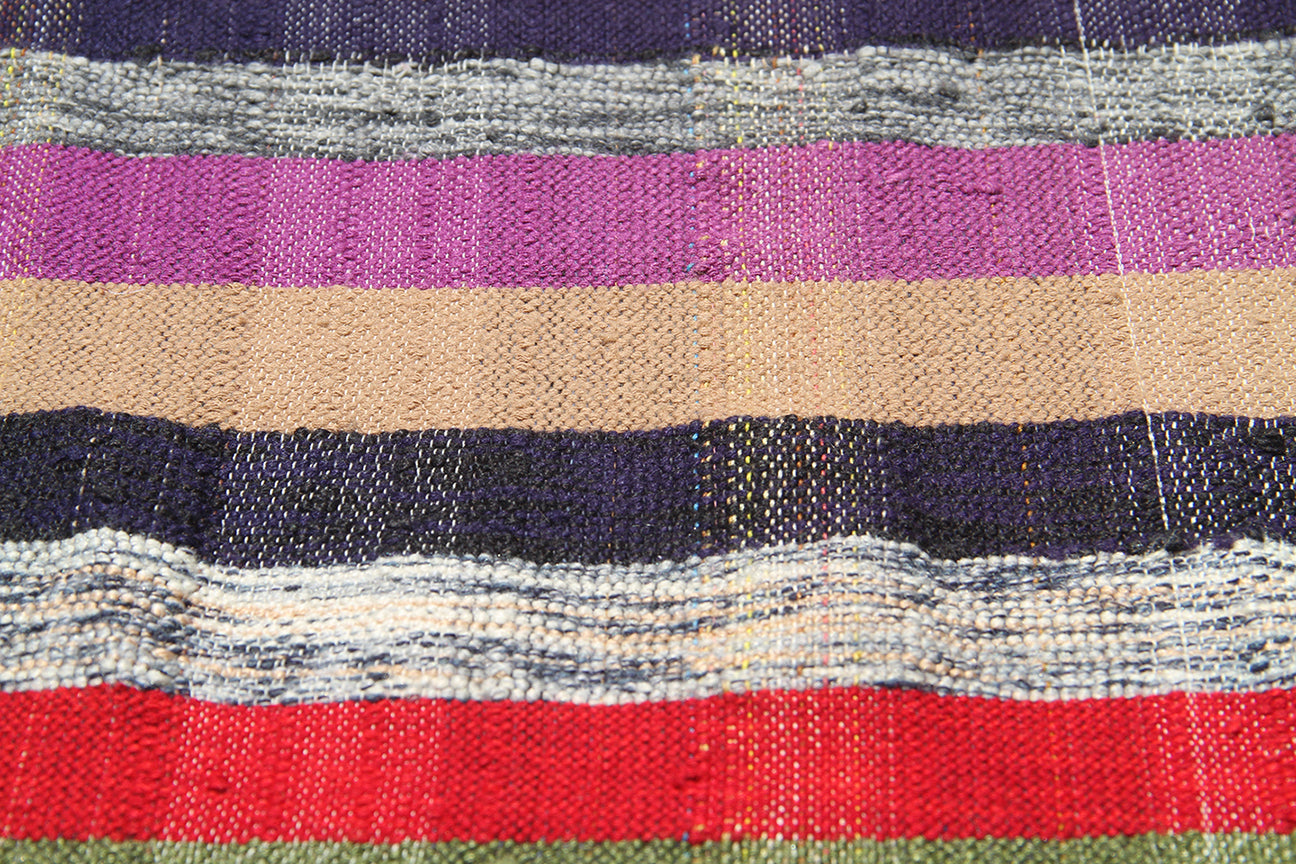 6x12 Colorful Vintage Turkish Thin Kilim