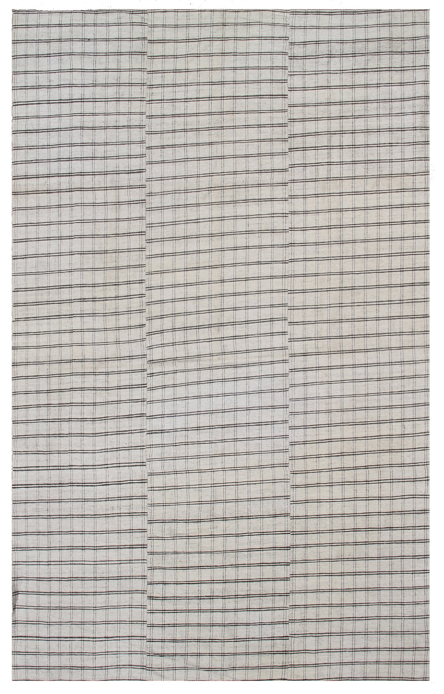 6x10 Tribal Plaid Design Turkish Vintage Kilim