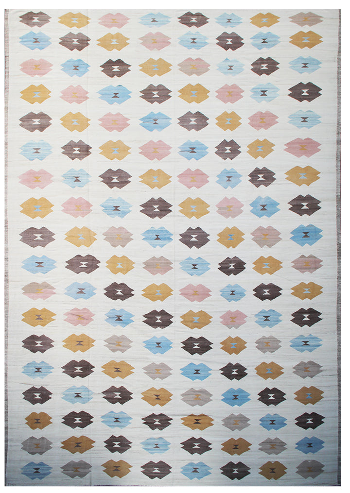 14x22 Large Soft Colors Light Field Ariana Kilim