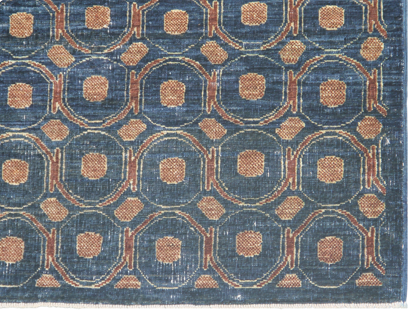 4x6 Ariana Modern Circular Design Navy and Brown