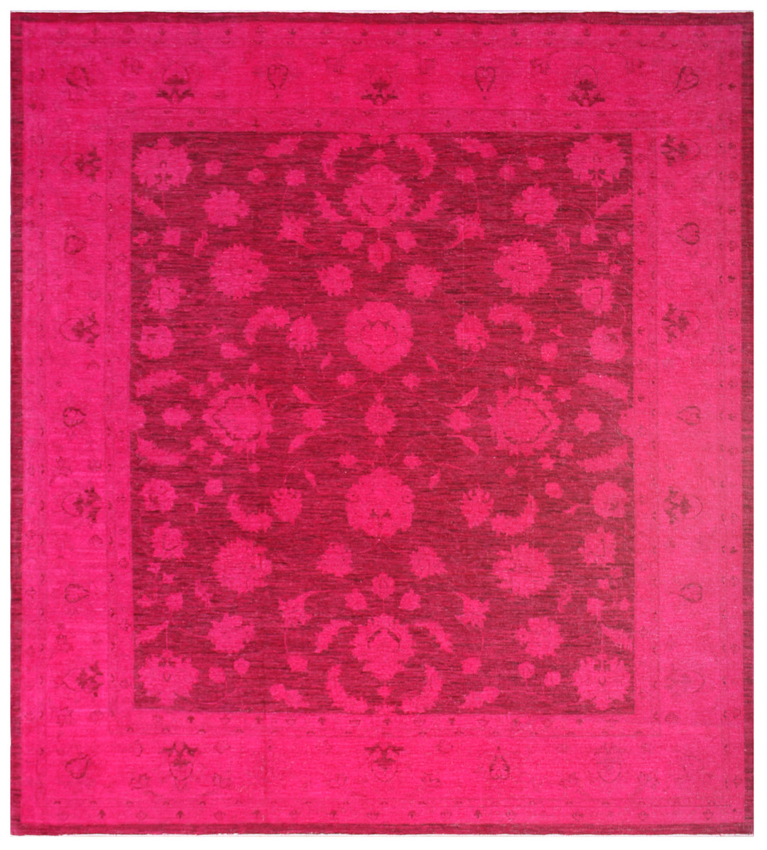 8'x10' Pink Agra Design Ariana Over-dye Area Rug
