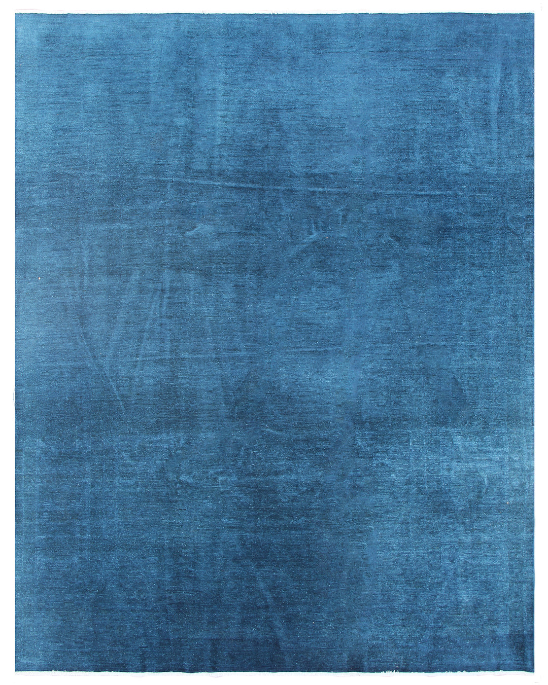 8'x10' Blue Contemporary Ariana Overdyed Rug