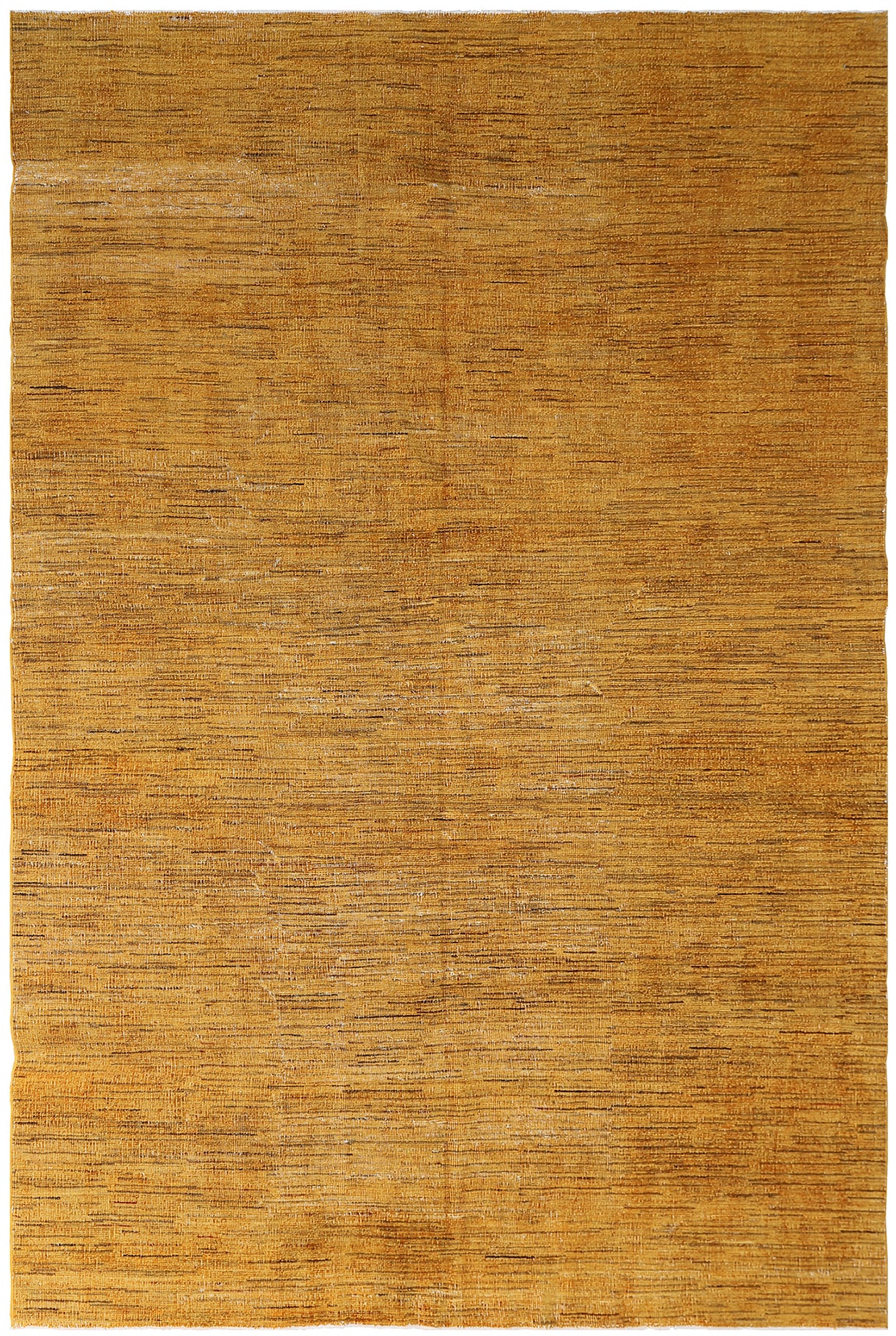 6x9 Contemporary Modern Stria Design Gold Color Ariana Overdye Rug