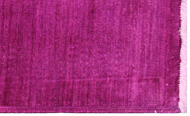 5'x8' Solid Magenta Pink Ariana Overdyed Rug