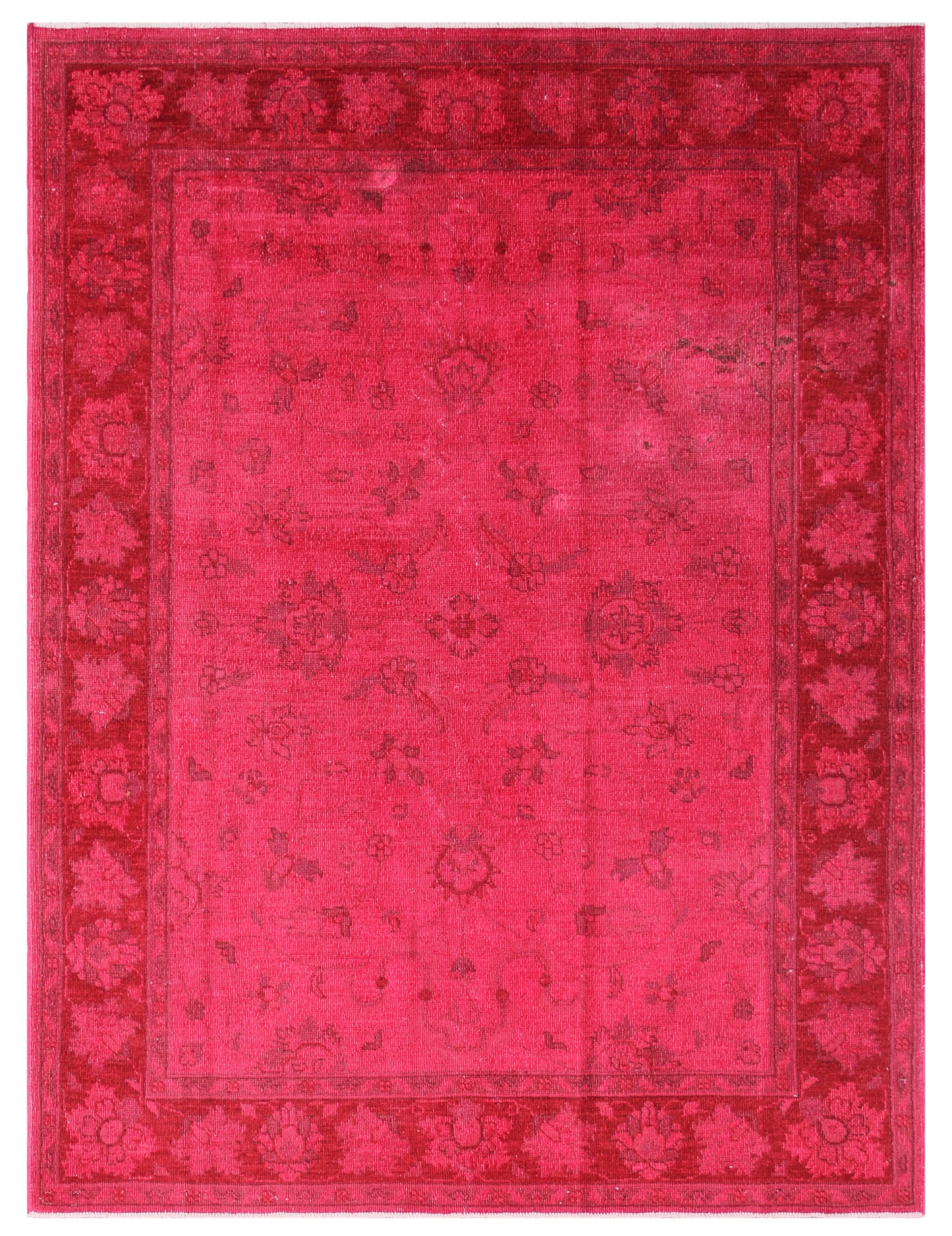 5x7 Contemporary red Persian Design Ariana Overdye Rug
