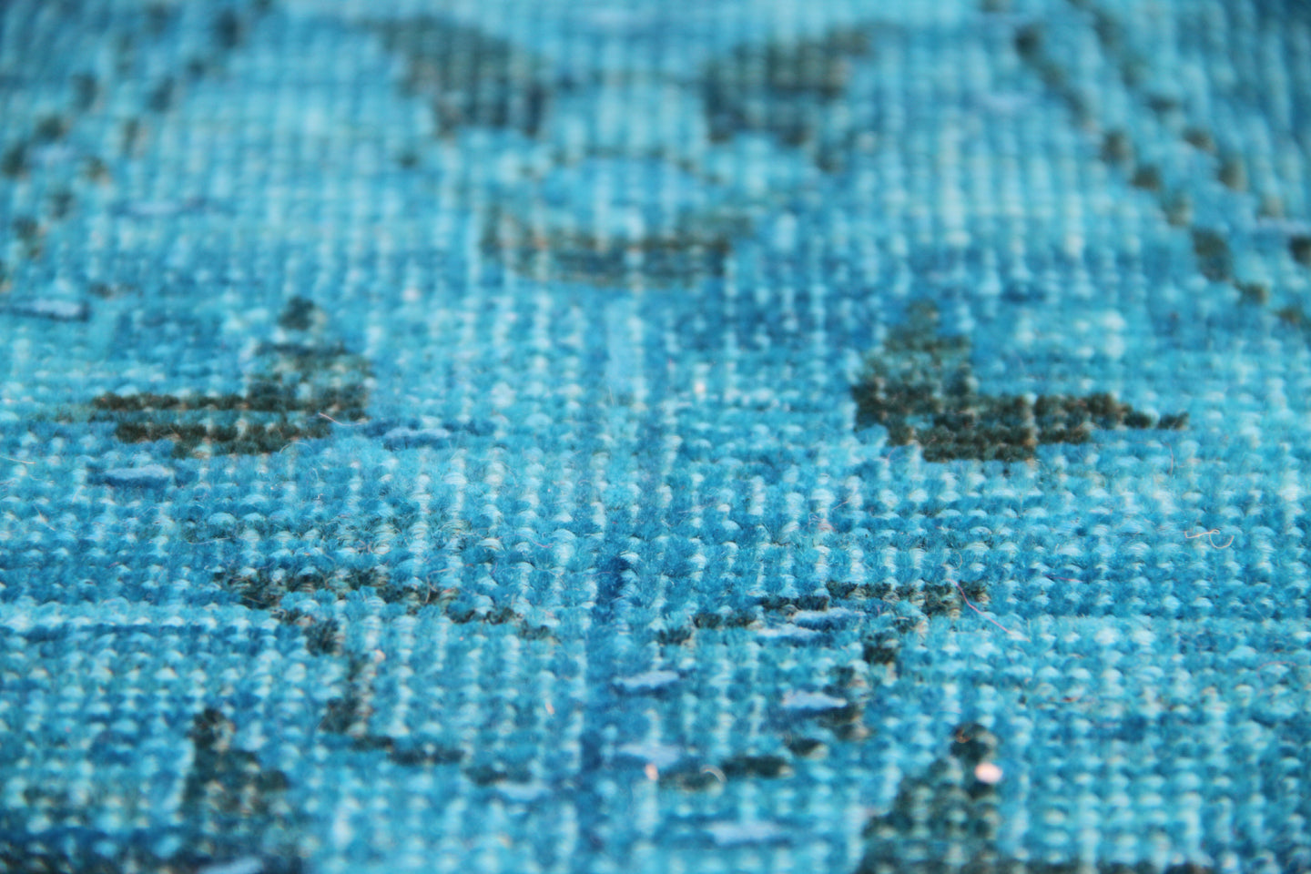 6x9 Blue Persian Tabriz Contemporary Ariana Over-dye Rug