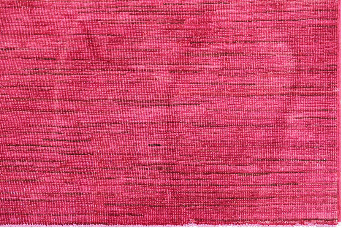 10x13 Red Pink Solid Ariana Over-dye Rug
