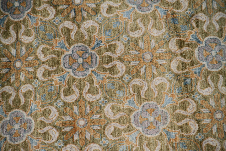 9'x12' Wool Rug | Gold | Ariana Traditional Rug