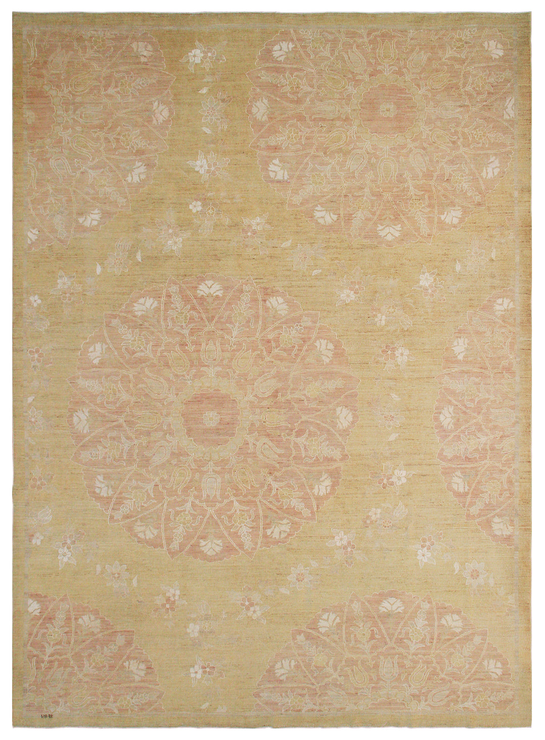 9'x12' Pale Pink Ottoman Design Ariana Transitional Rug