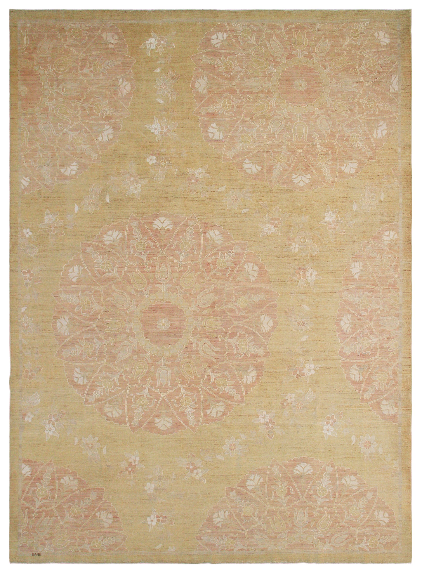 9'x12' Pale Pink Ottoman Design Ariana Transitional Rug