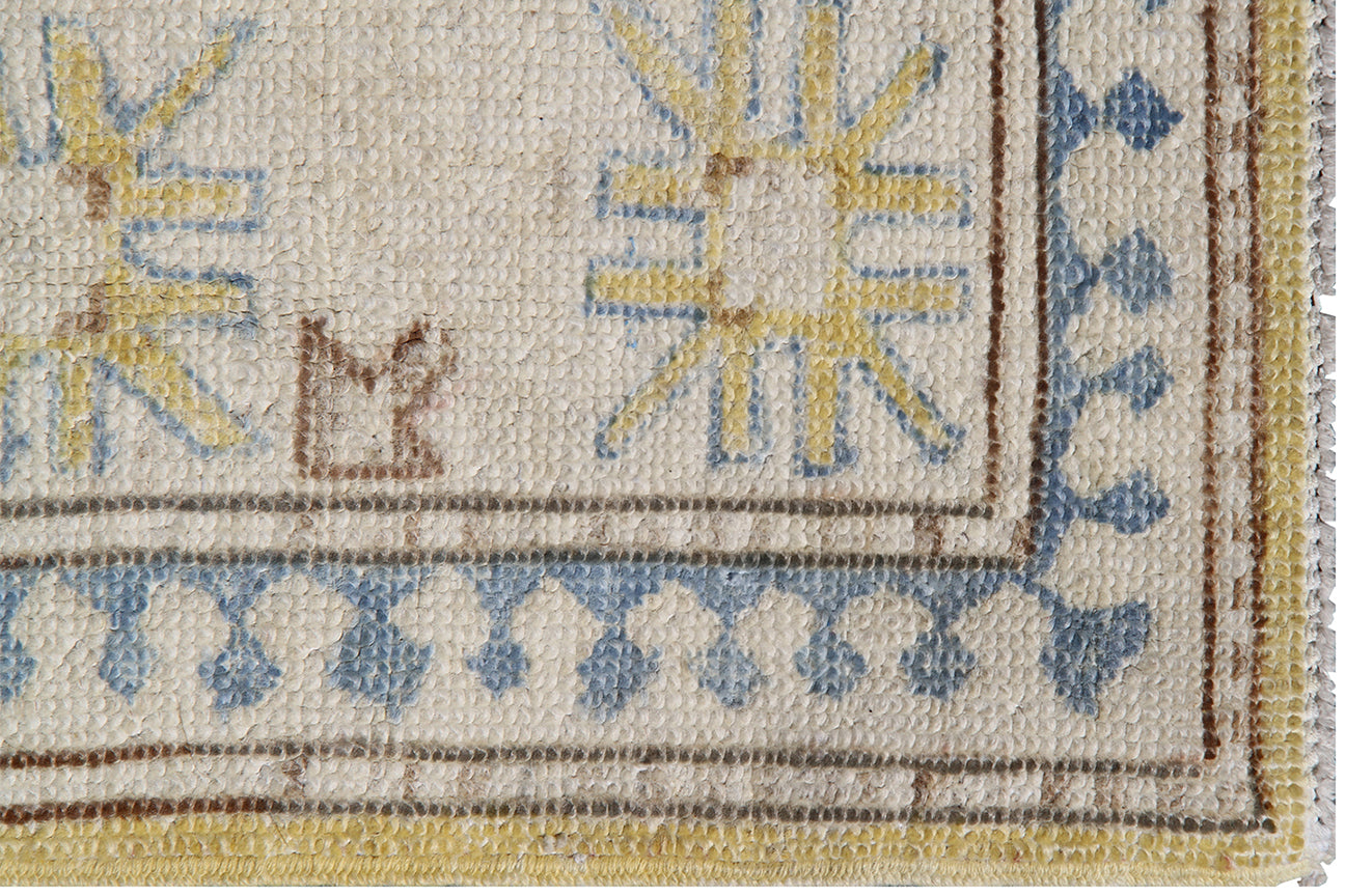 4x6 Yellow Ariana Hazara Rug