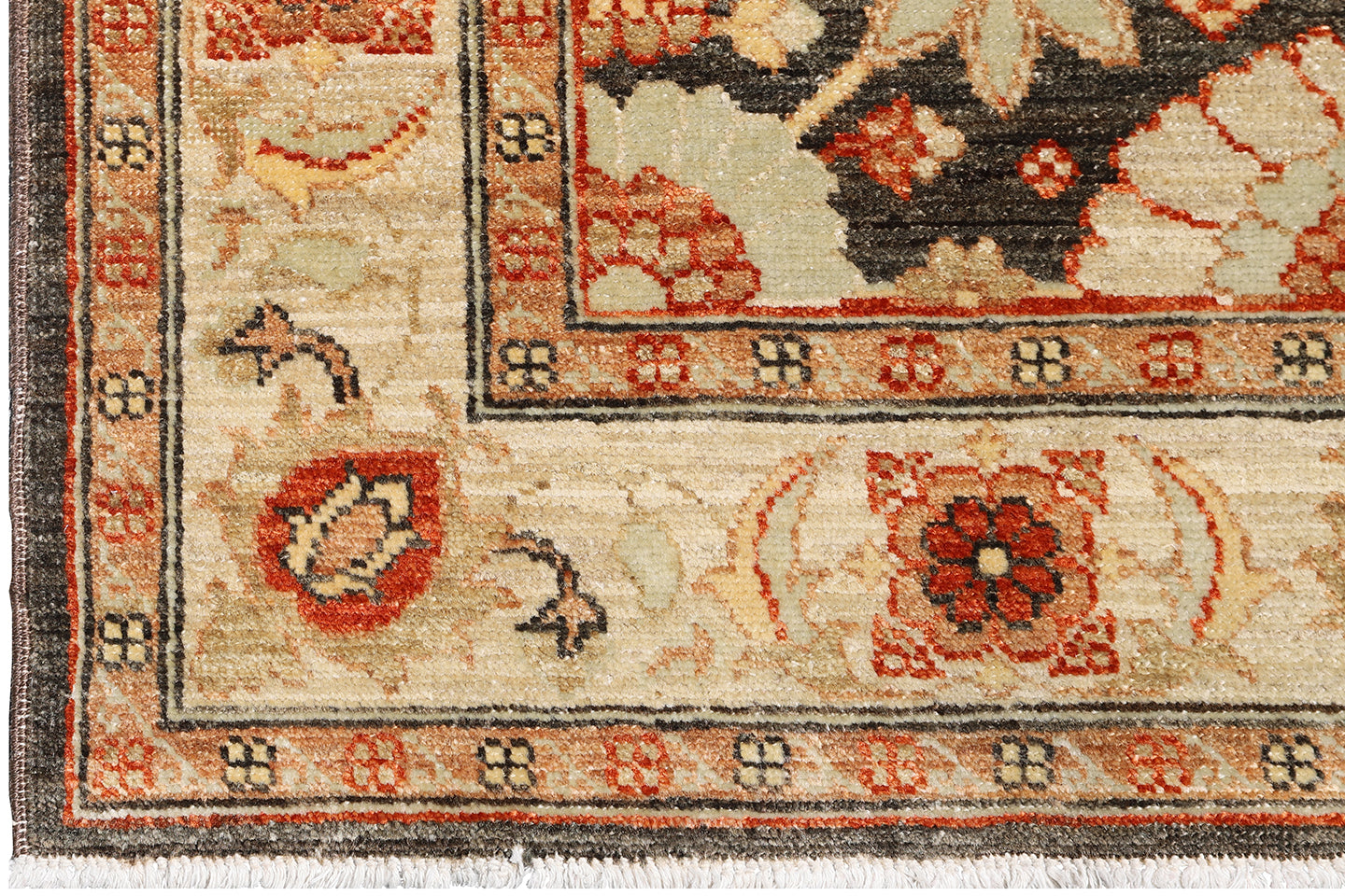 3x5 Brown Beige Tabriz Design Ariana Traditional Small Rug