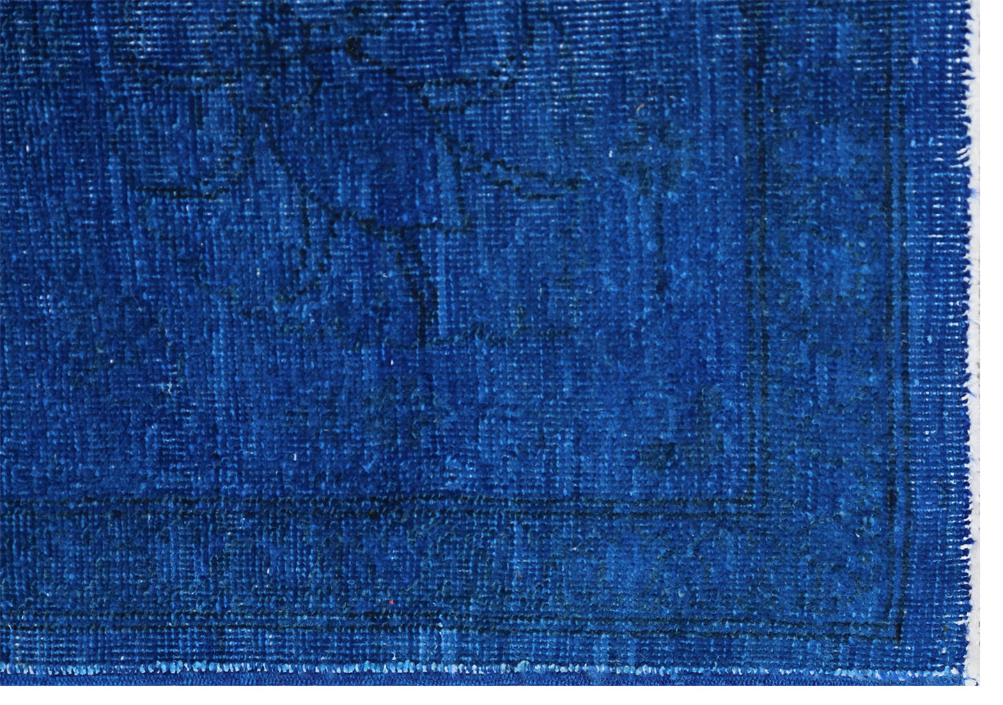 9'x12' Royal Blue Persian Tabriz Design Ariana Over-dye Rug