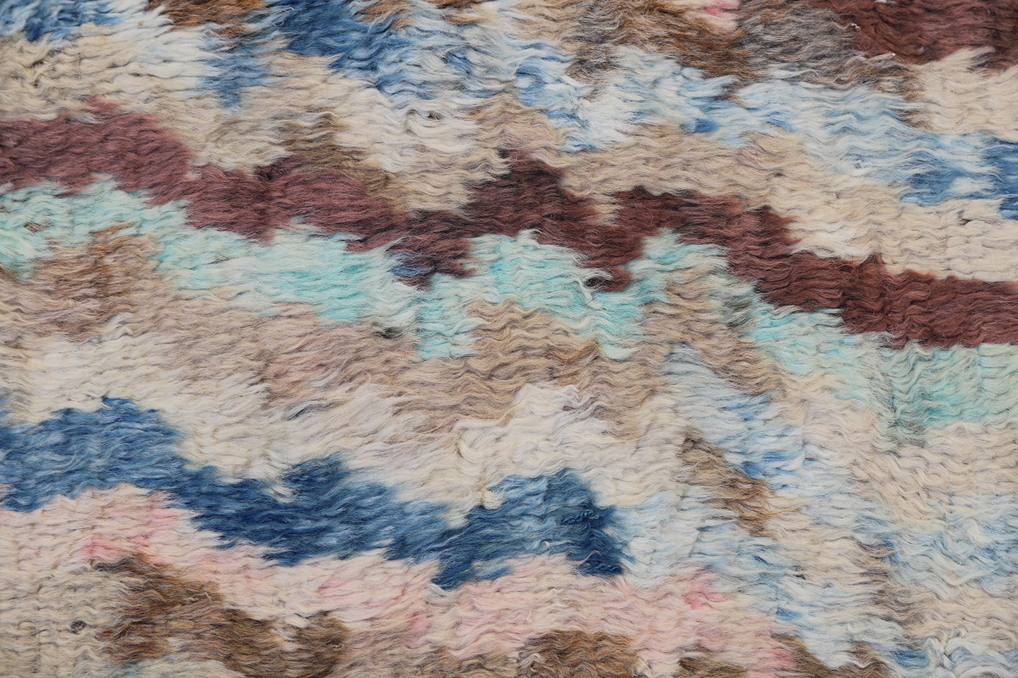 7'x10' Multi Color Abstract Contemporary Design Moroccan Style Shaggy Ariana Barchi