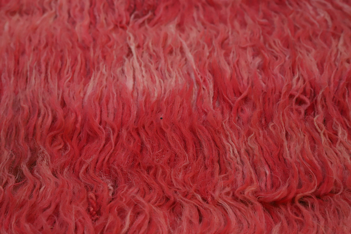 8x10 Solid Red Moroccan Style shag Ariana Barchi Collection