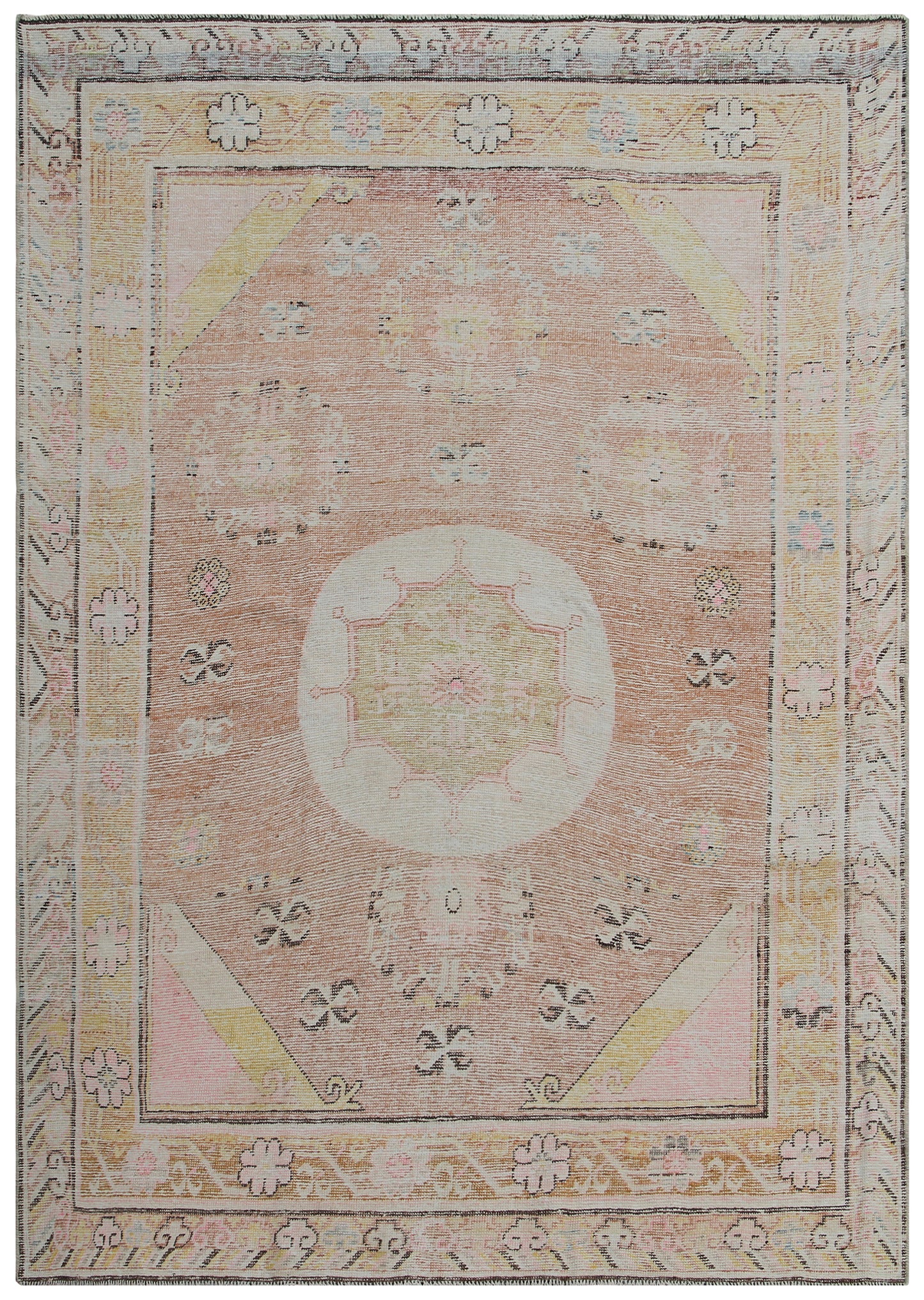 5.07 x 4.07 Antique Samarkand