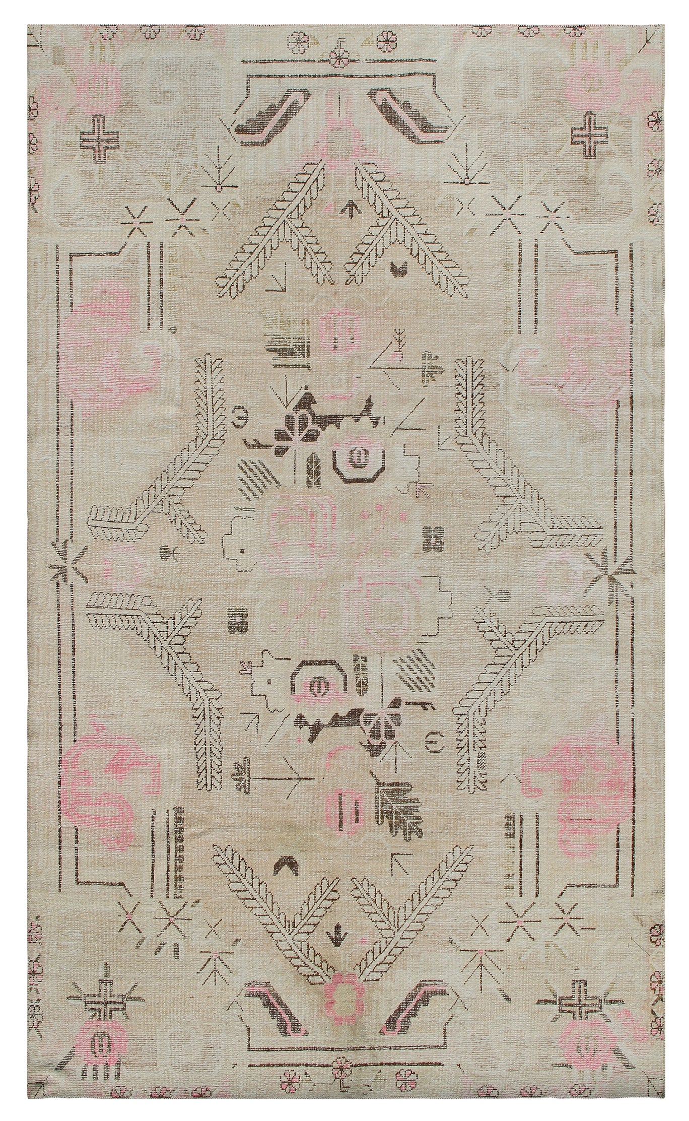 8.09 x 5.05 Antique Samarkand