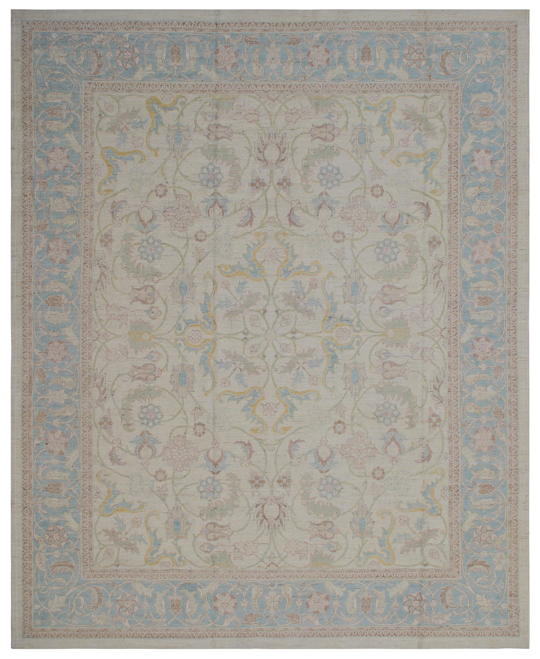 8'x10' Polonaise Design Ariana Luxury Hand-Knotted Silk and Wool Area Rug