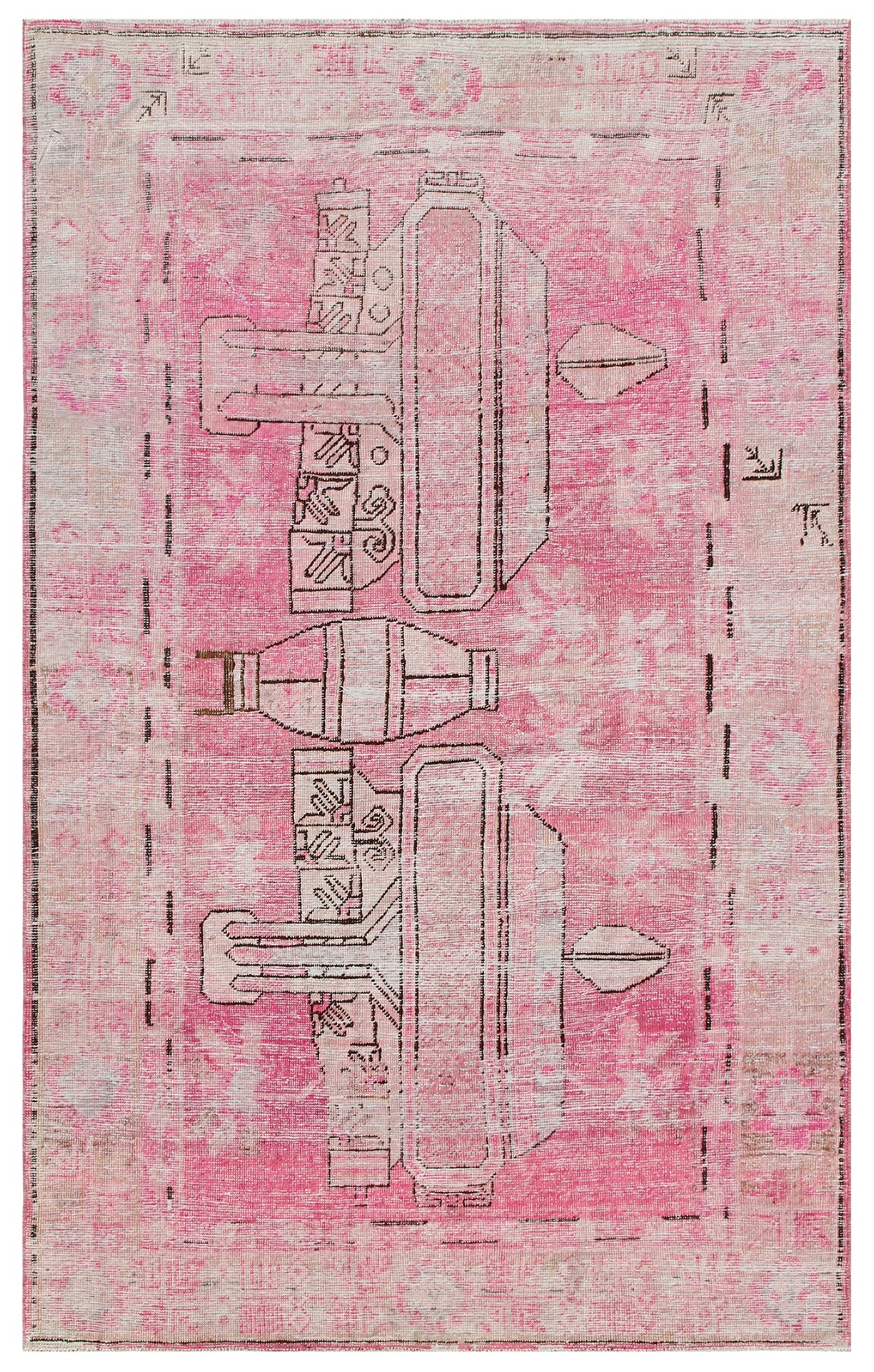 7.03 x 4.05 Antique Samarkand