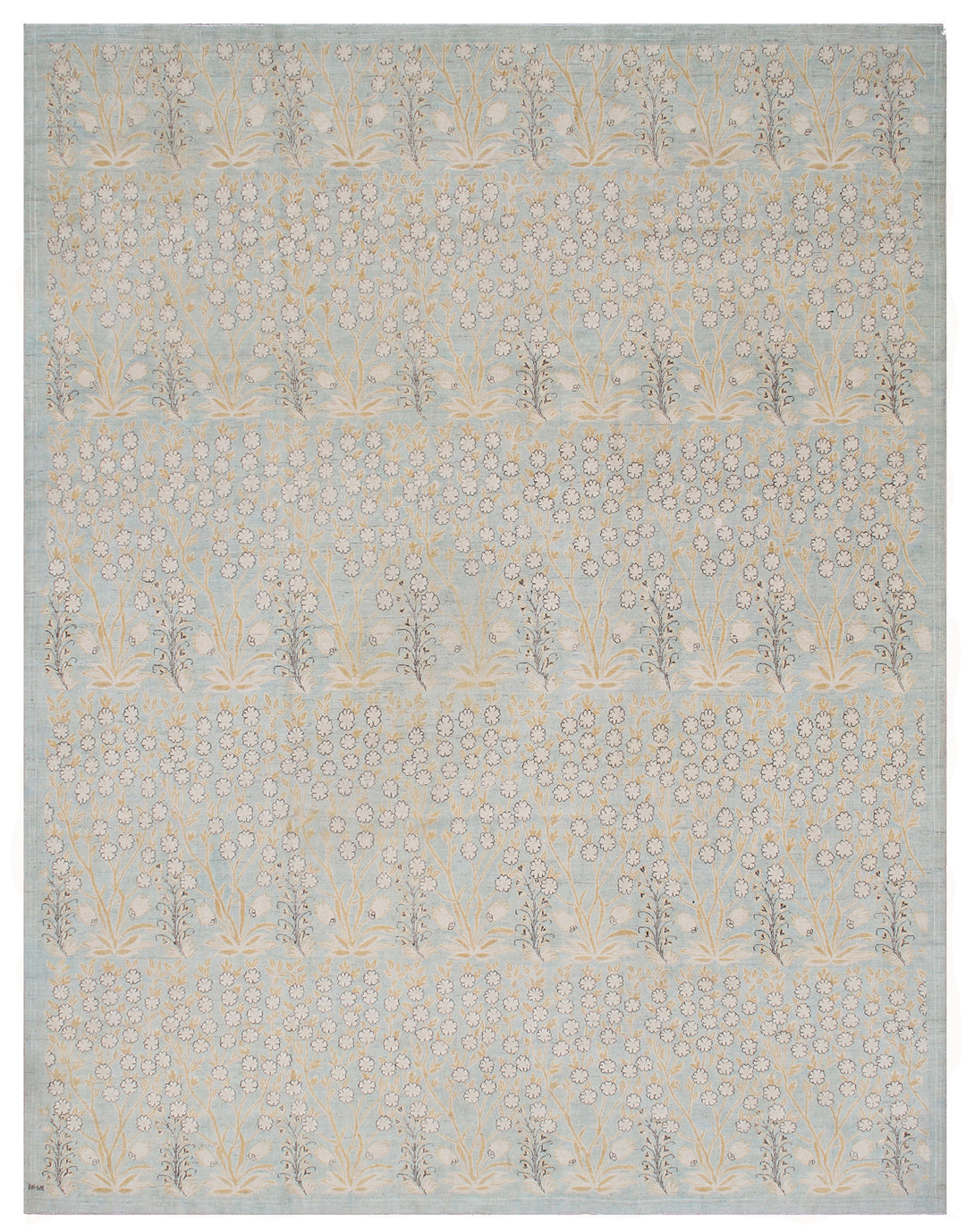 9'x12' Floral Blue and White Ariana Transitional Rug