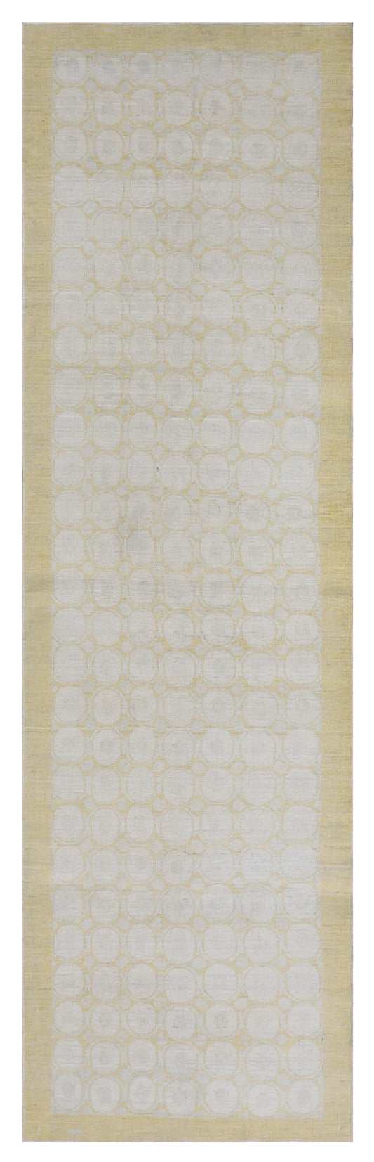 3'x10' Timeless Contemporary Design Hand-Knotted Ariana Runner Rug
